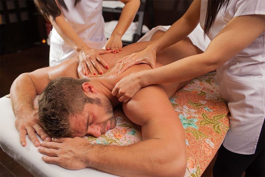 four hand massage